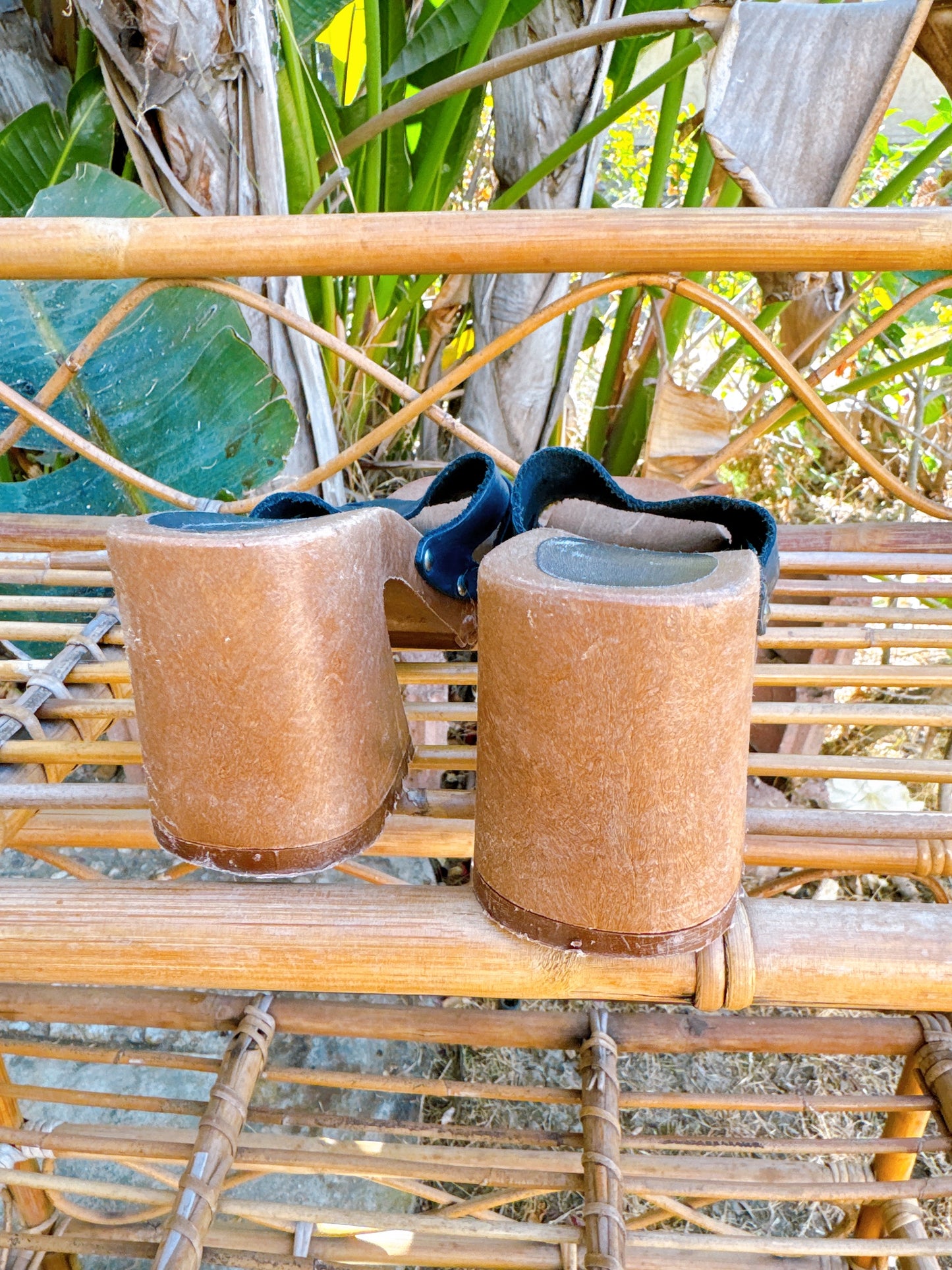 1990s does 1970s Wooden Platform Heels