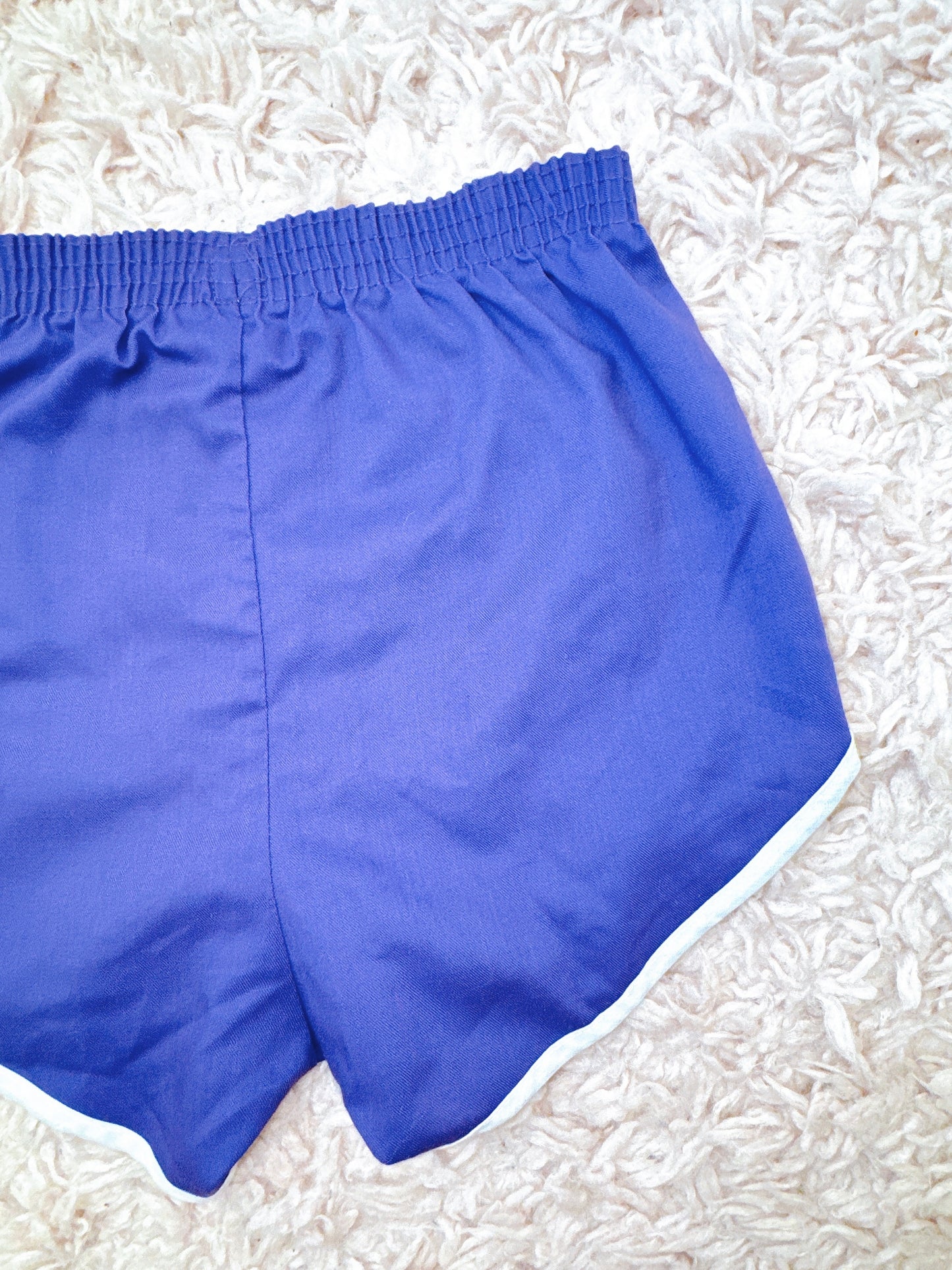 1980s Purple & White Gym Shorts