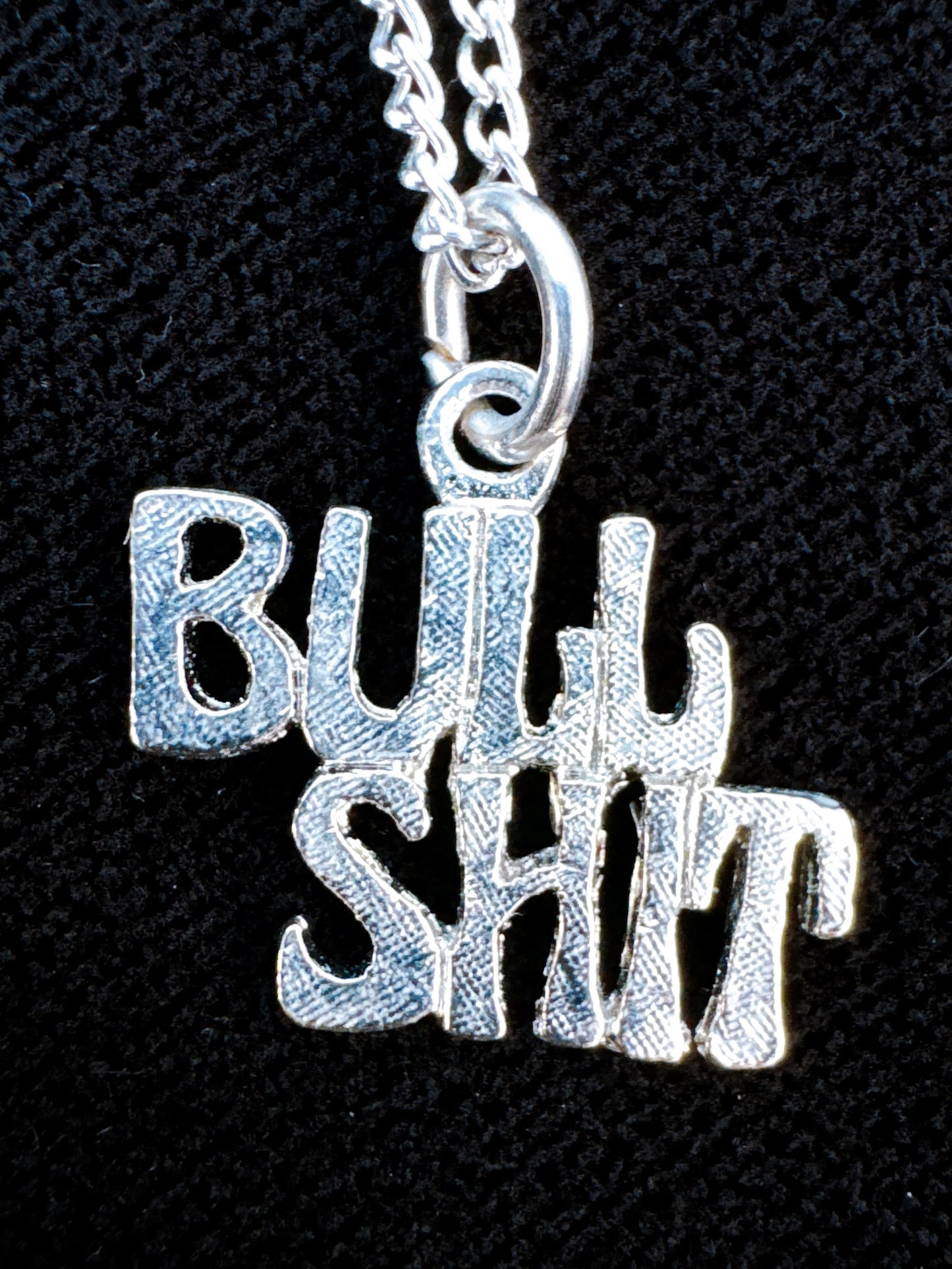1970s Deadstock “Bullshit” Raunchy Novelty Necklace