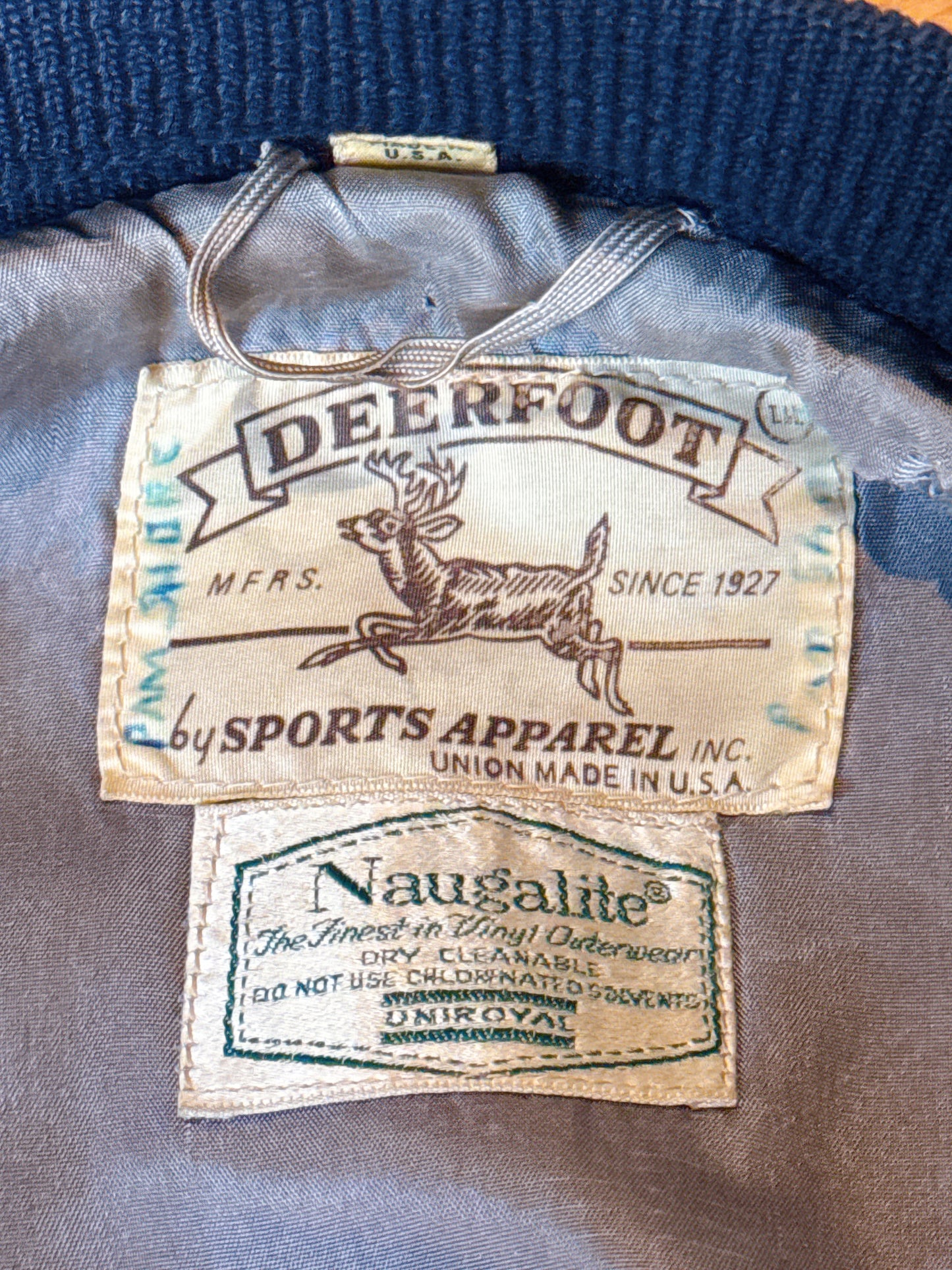 1970s Navy, Red, & Cream Varsity Jacket