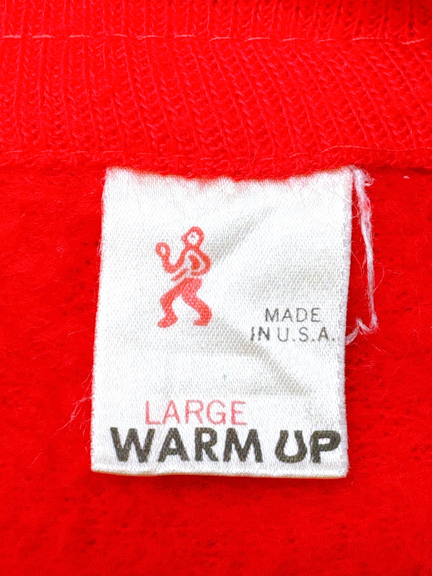 1980s Red & White Stripe Soft Knit Tracksuit Zip-Up Jacket