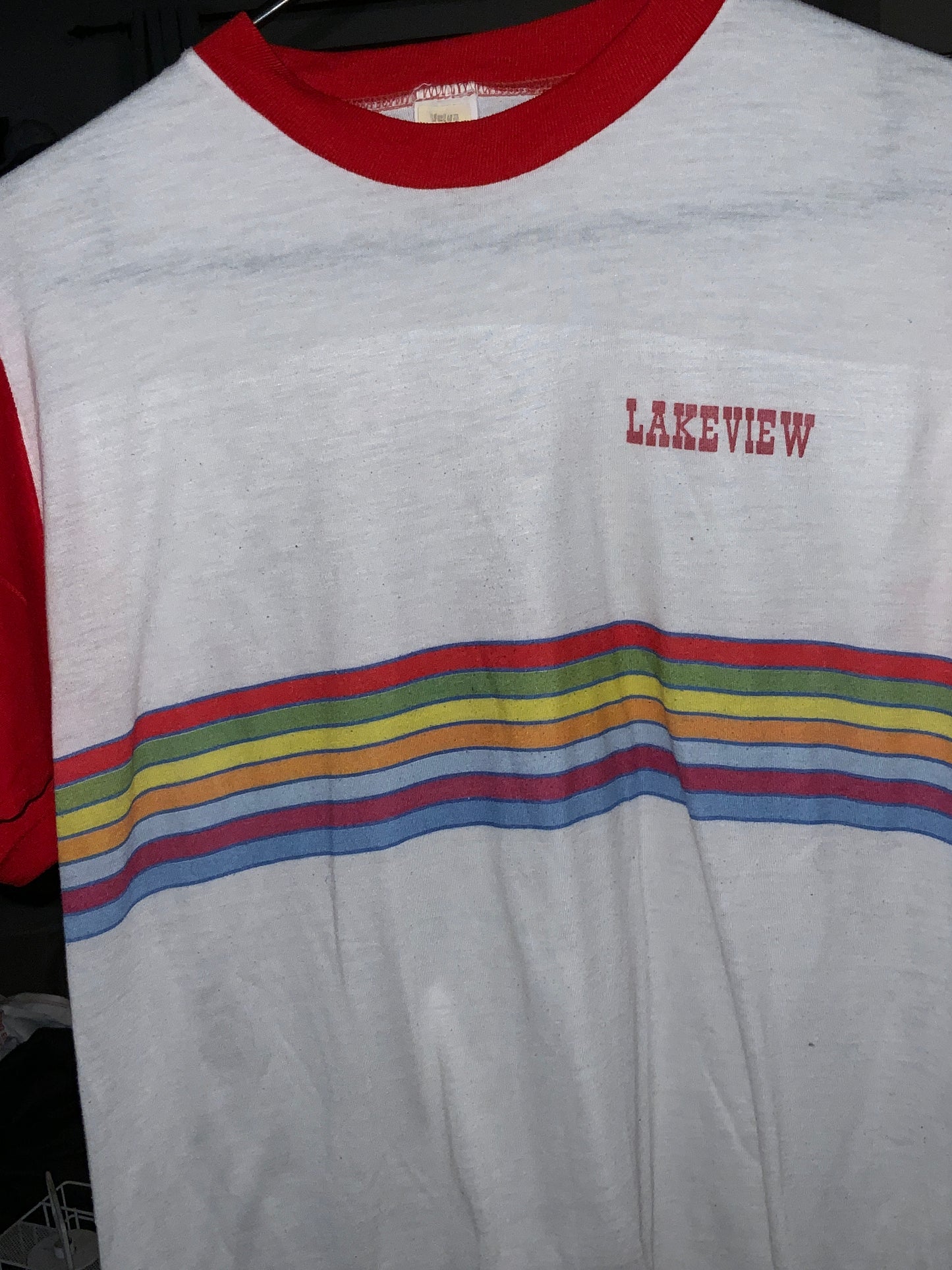 1980s “Lakeview” Rainbow T-Shirt