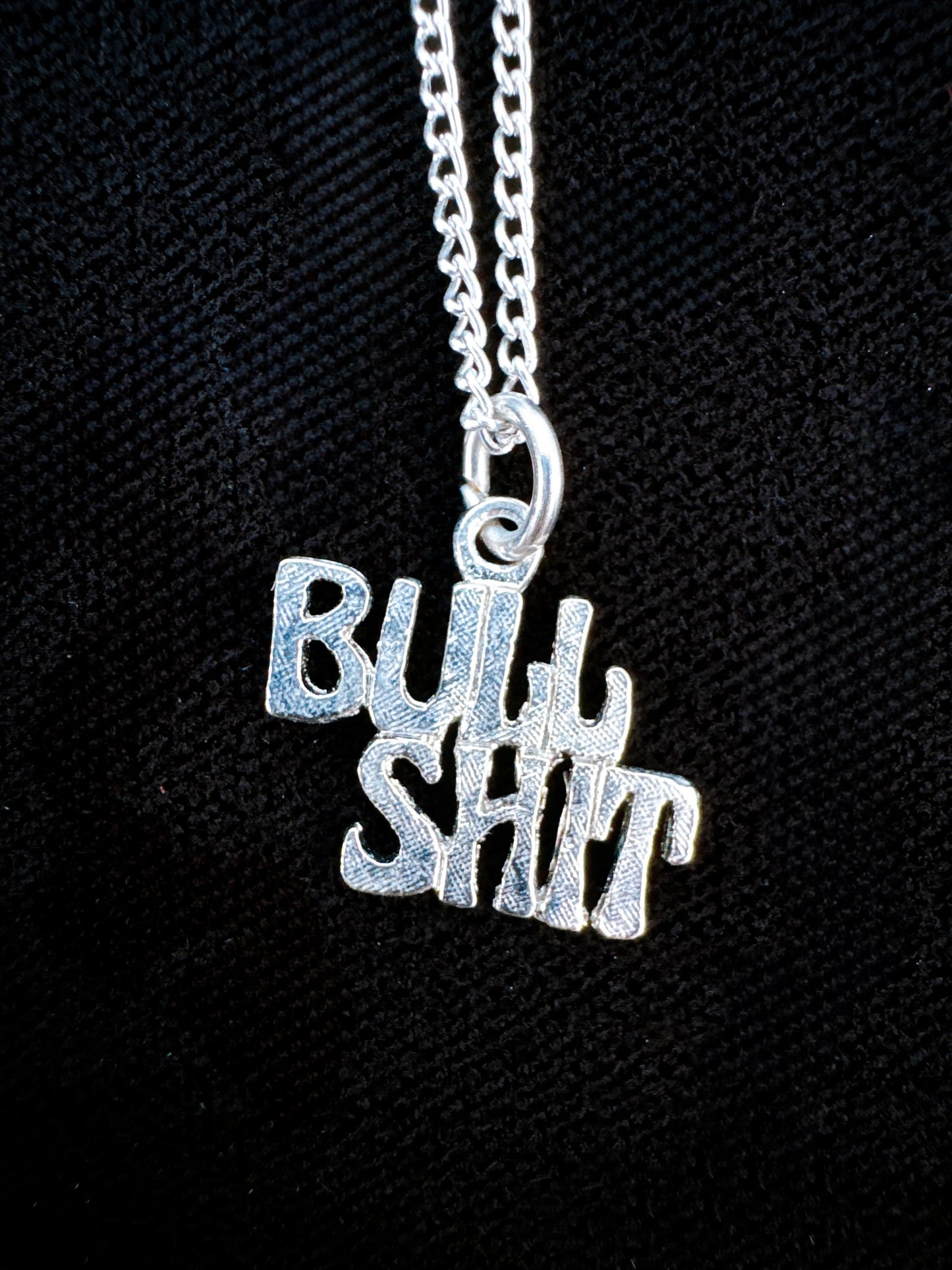1970s Deadstock “Bullshit” Raunchy Novelty Necklace