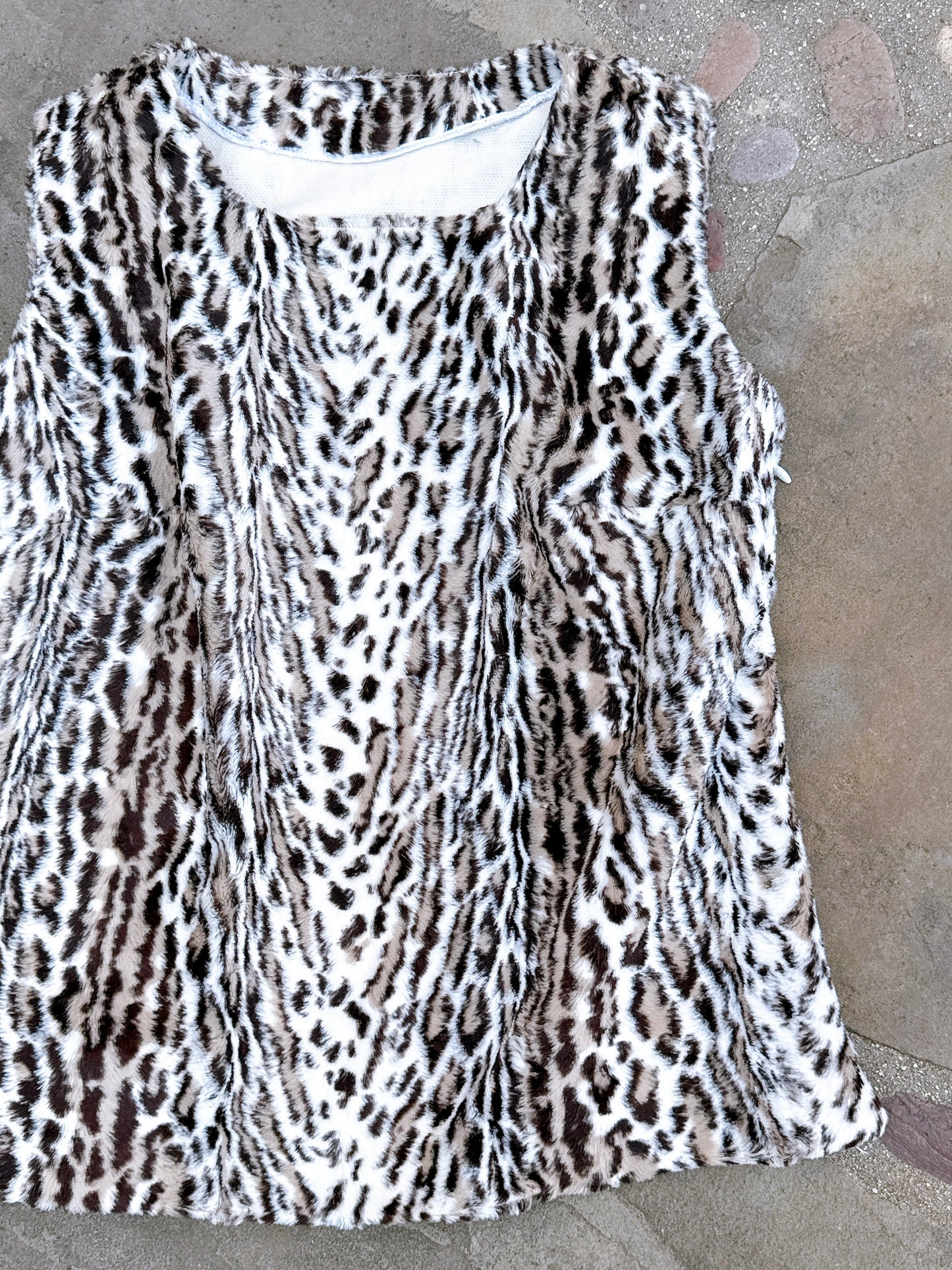 1960s Faux Fur Leopard Top