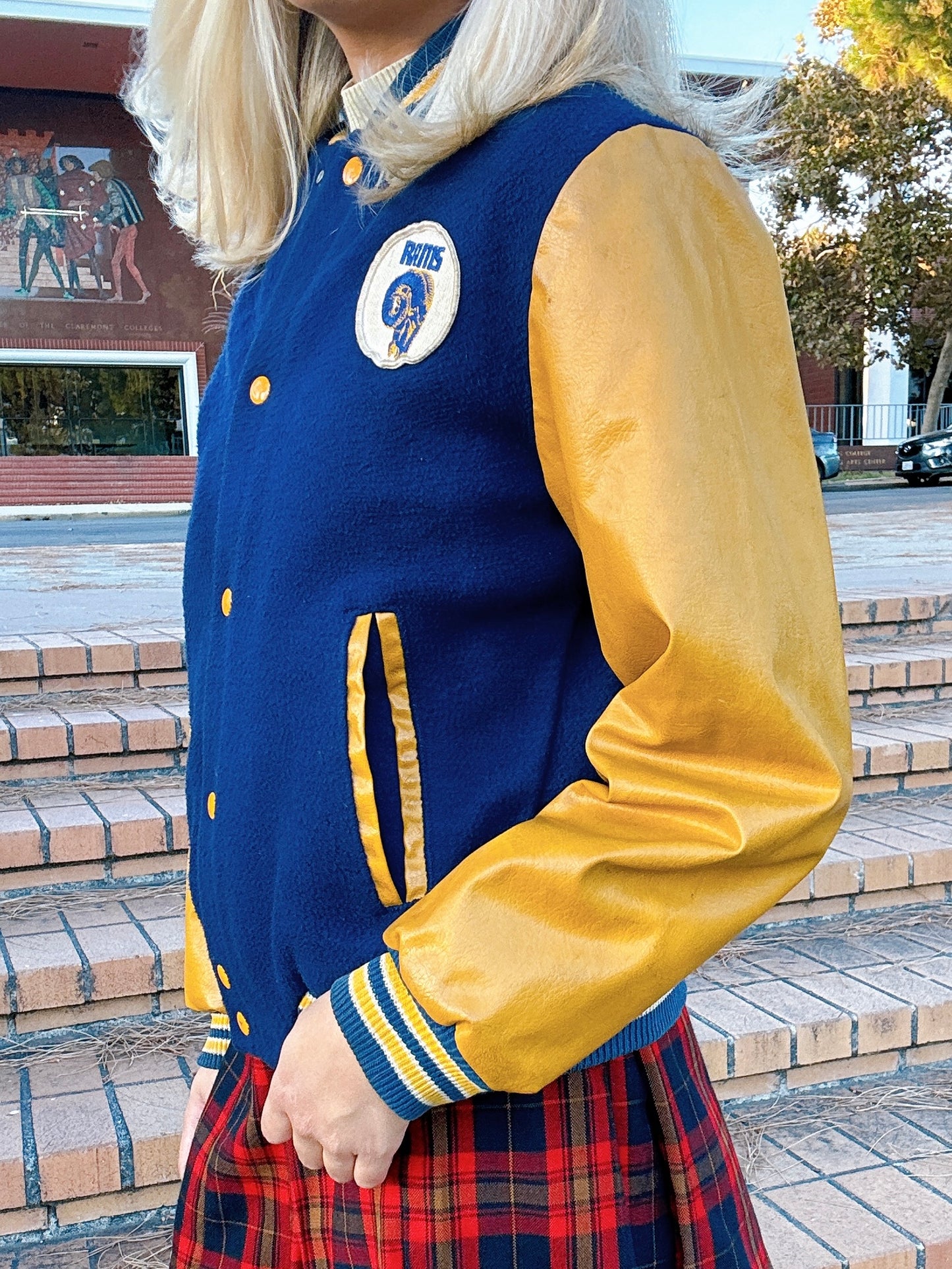 1970s Rams NFL Sears Navy & Yellow Varsity Jacket