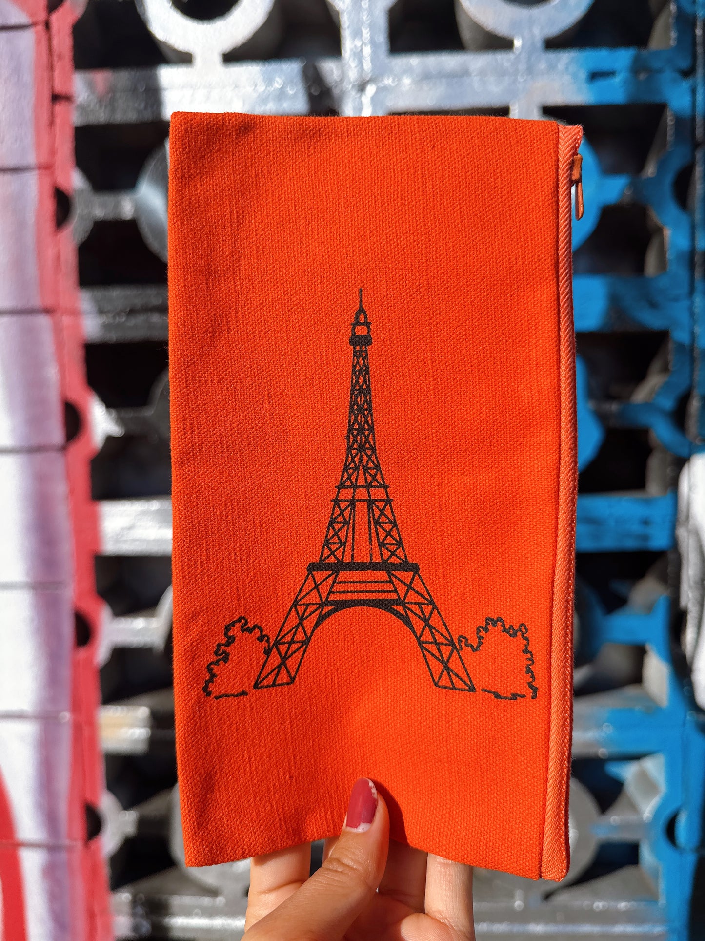 Vintage Eiffel Tower Zipper Pouch