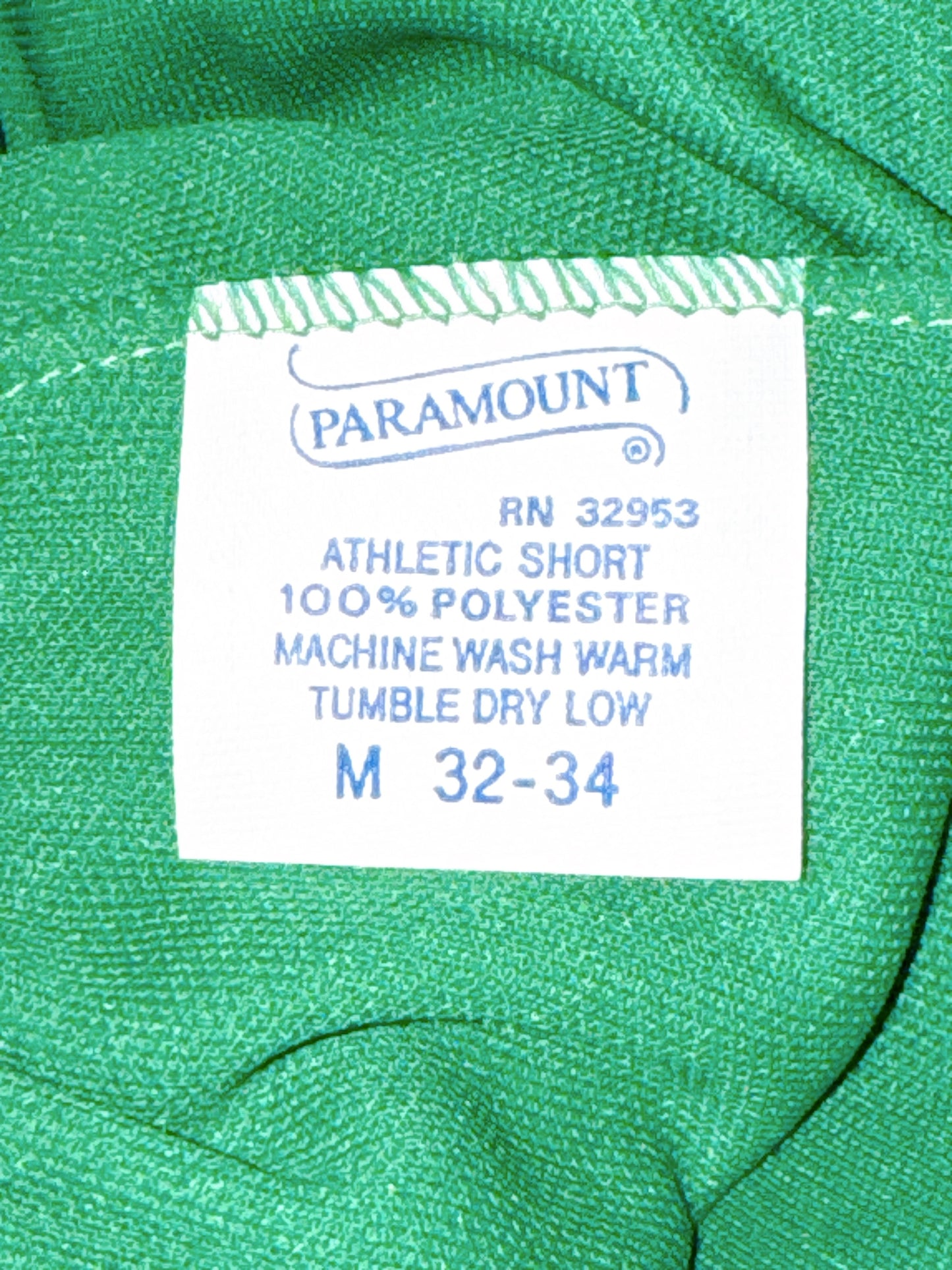1970s Green & White Triple Stripe Gym Shorts