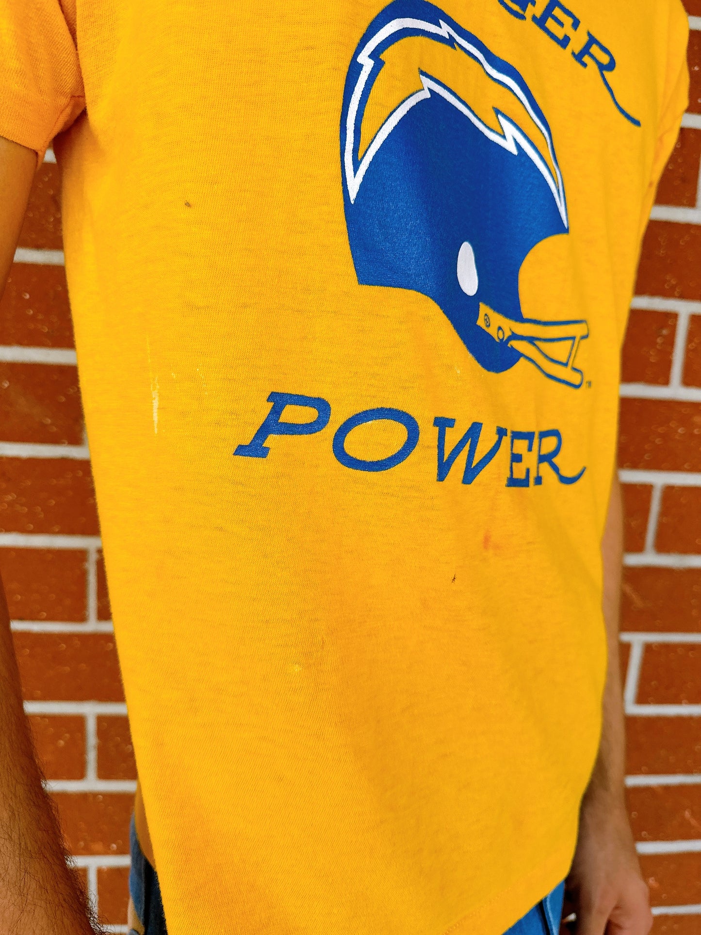 1970s “Charger Power” Chargers Sport Novelty T-Shirt