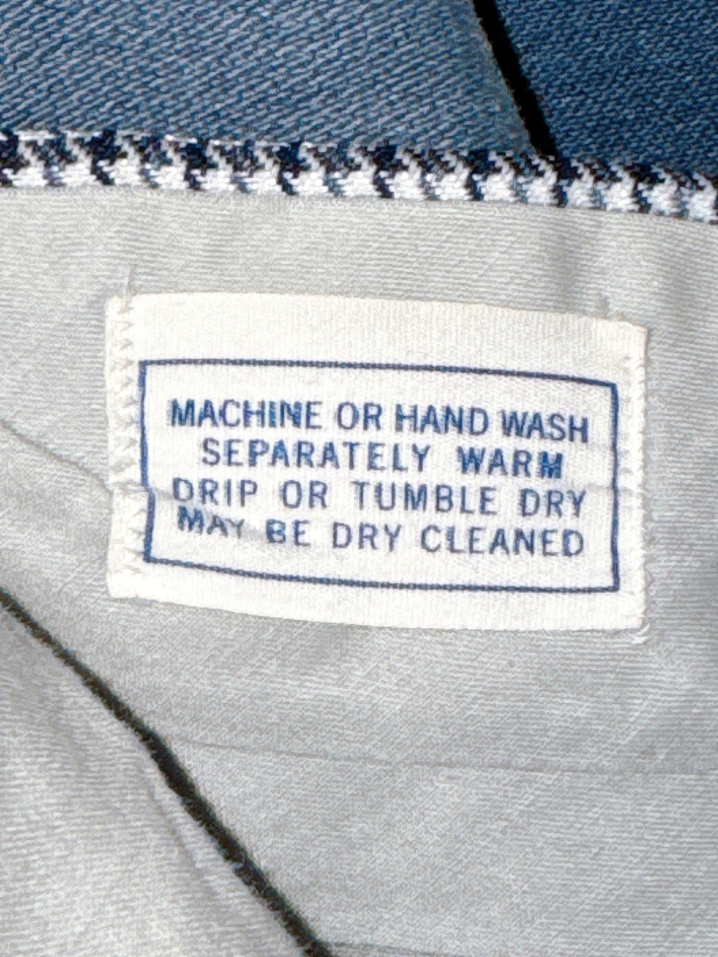 1970s Navy & Grey Houndstooth Leisure Set by JC Penney