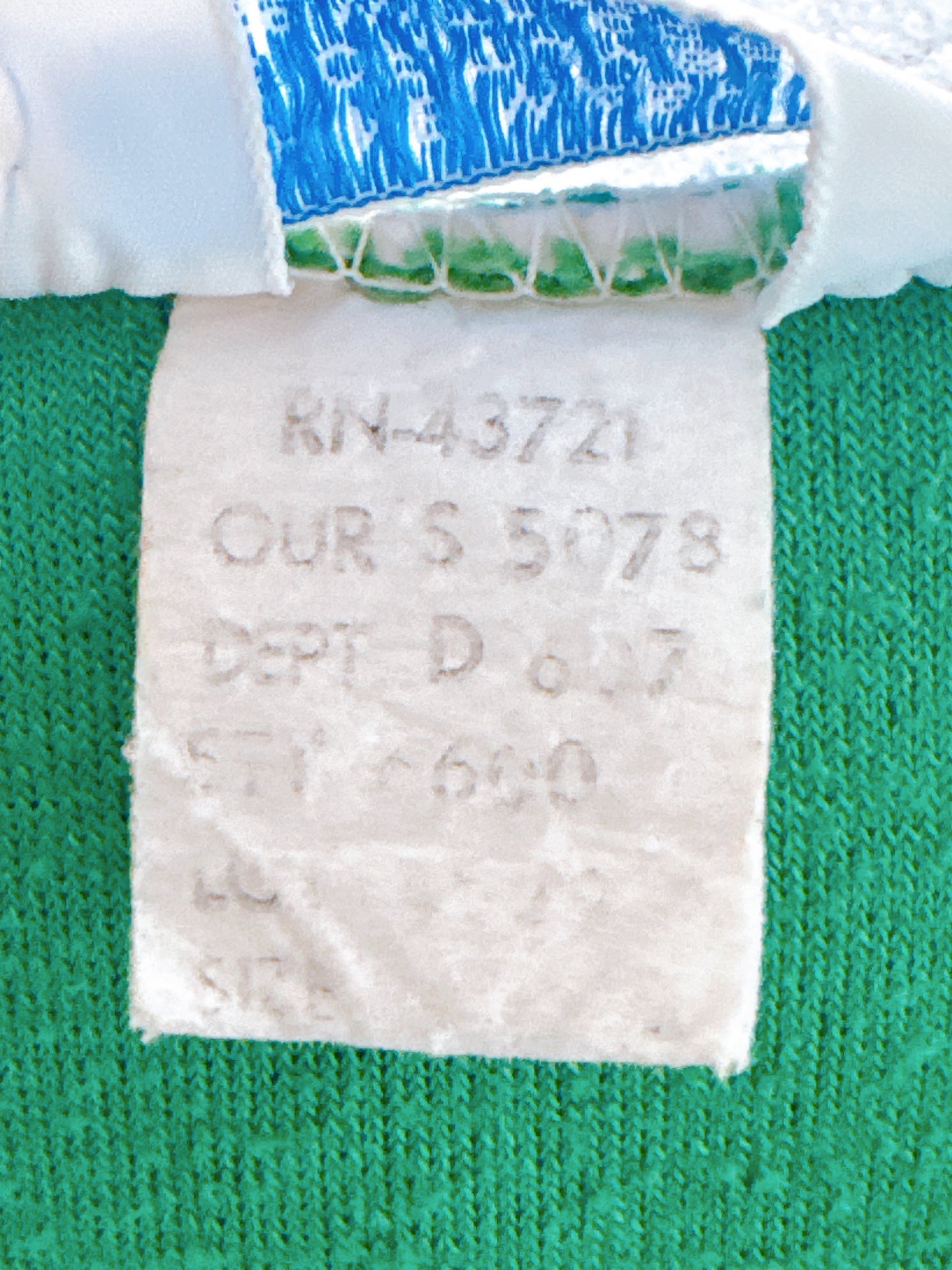 1970s Green & White Terry Cloth Polo Shirt