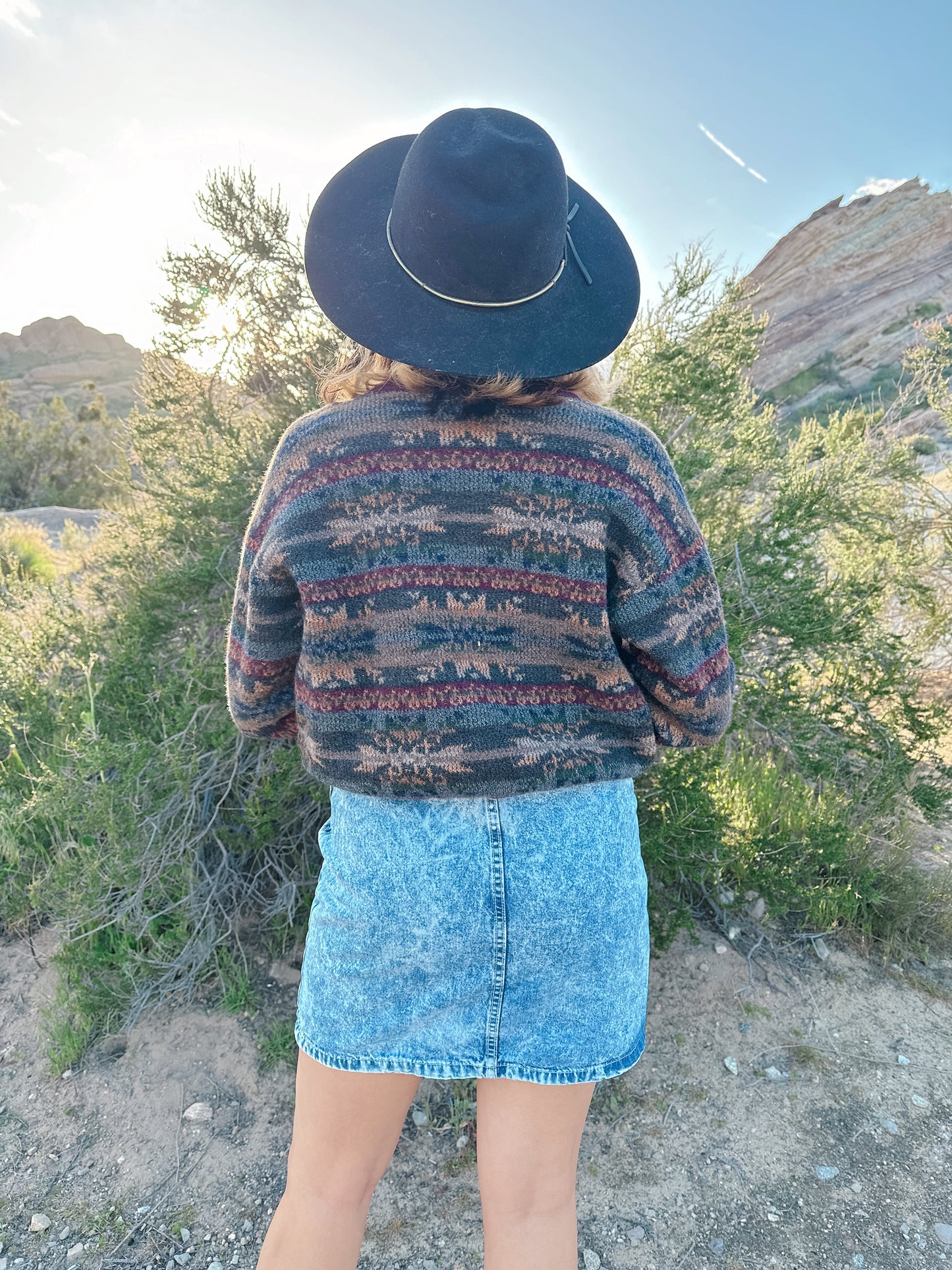 1990s Southwestern Wool Knitted Pullover Sweater