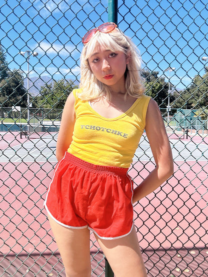 1970s Red & White Gym Shorts