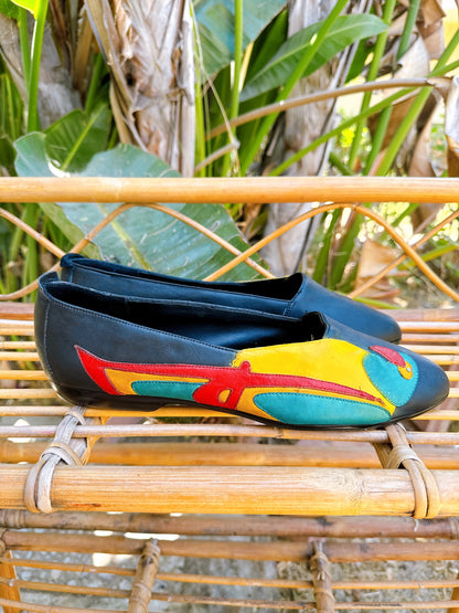 1980s Parrot Bird Novelty Flats