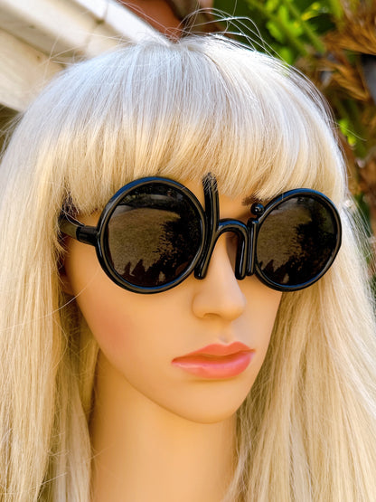 1960s “hi” Novelty Black Sunglasses