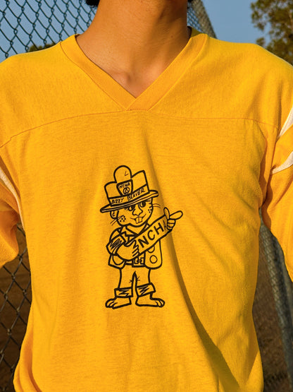 1970s NCHA Bizzy Beaver National Campers and Hikers Association Yellow T-Shirt