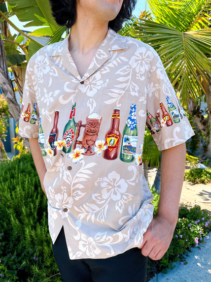 Vintage Novelty Hawaiian Beer Hawaiian Shirt