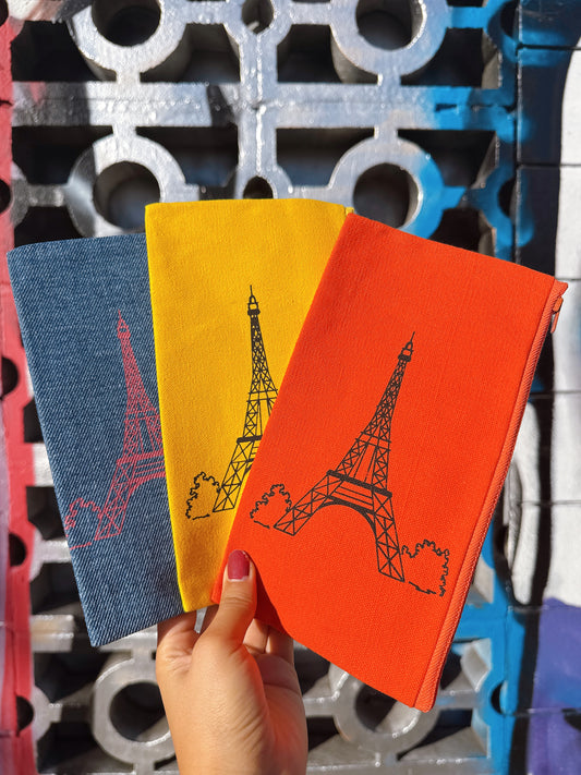 Vintage Eiffel Tower Zipper Pouch