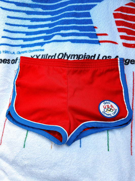 1980s USA Olympics Levi’s Kids Athletic Shorts