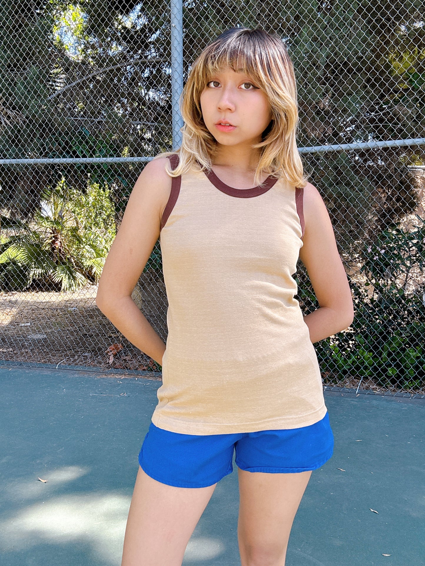 The Ringer Tank - Cappuccino & Mocha