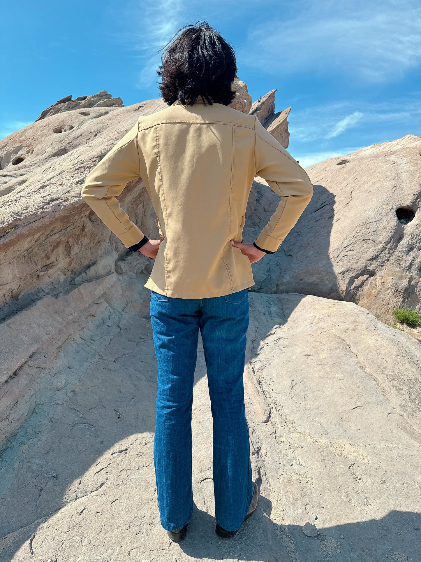 1970s Beige Lennon Shea Stadium Jacket