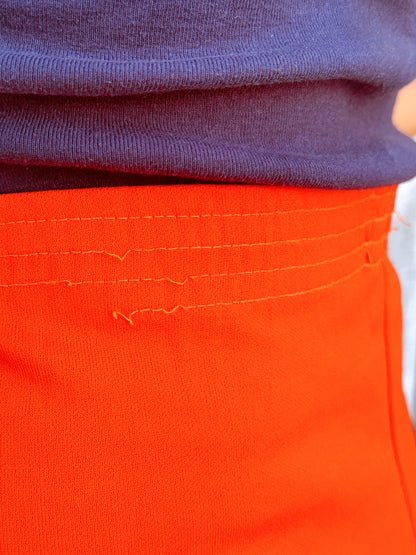 1960s Orange “Guard” Lifeguard Mini Shorts