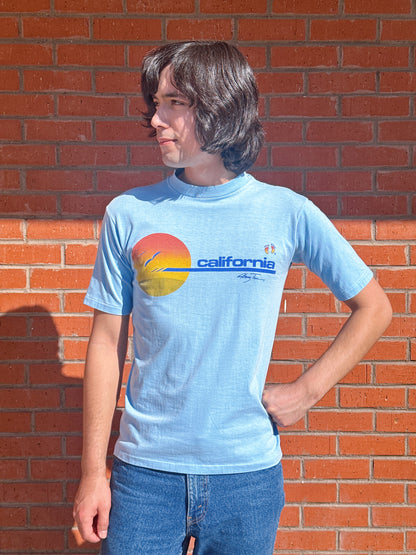 1970s Hang Ten “California” Baby Blue T-Shirt