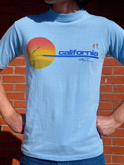 1970s Hang Ten “California” Baby Blue T-Shirt