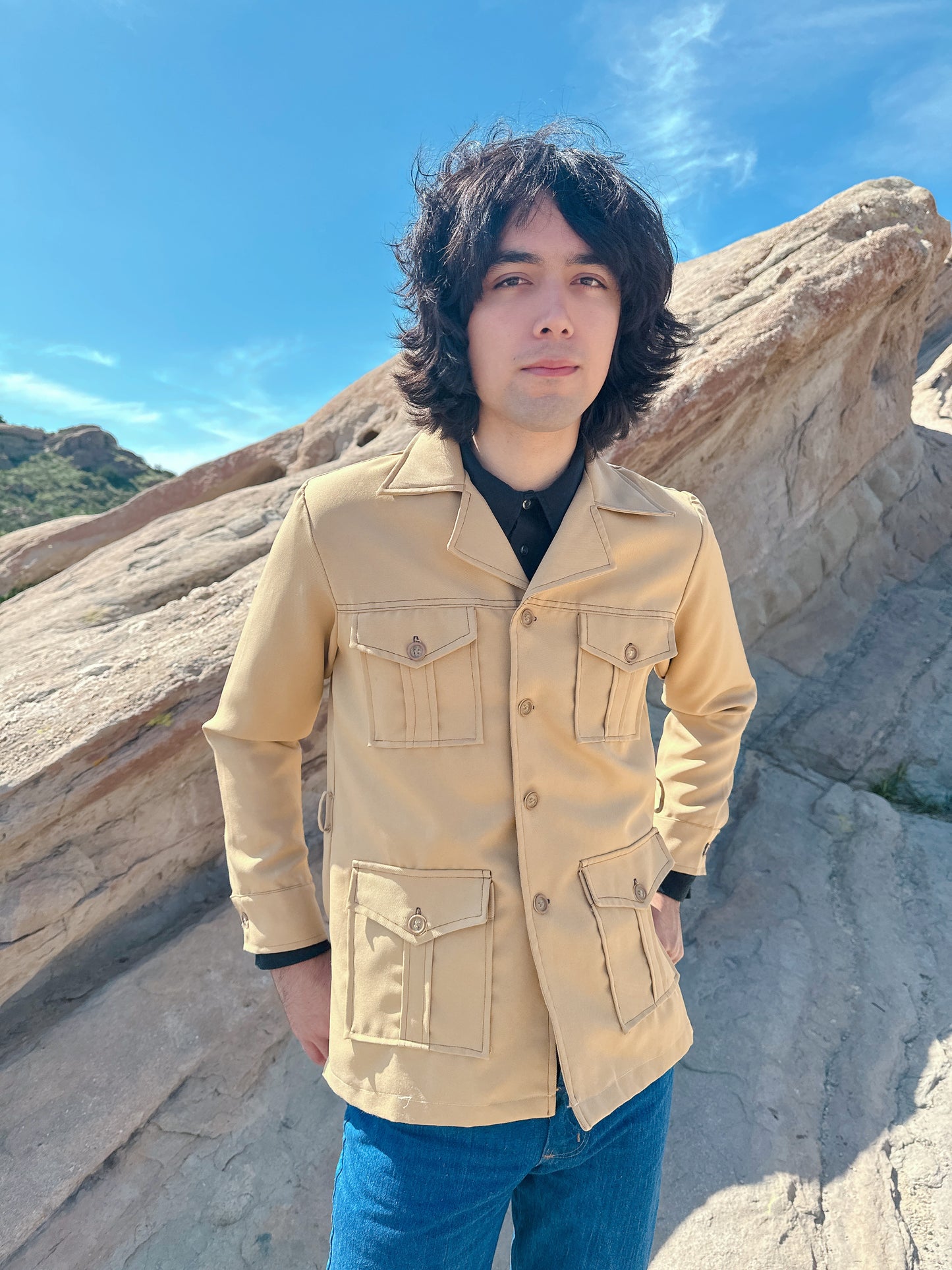 1970s Beige Lennon Shea Stadium Jacket