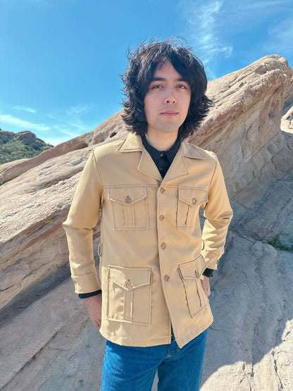 1970s Beige Lennon Shea Stadium Jacket