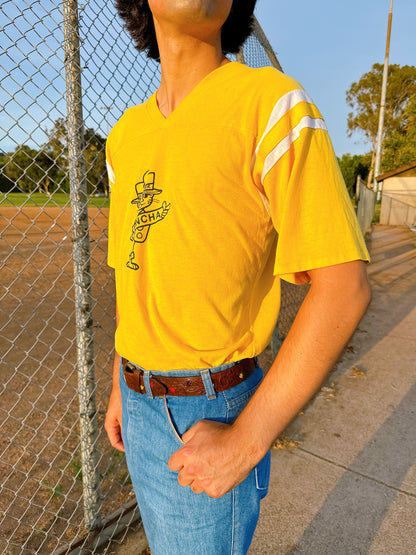 1970s NCHA Bizzy Beaver National Campers and Hikers Association Yellow T-Shirt