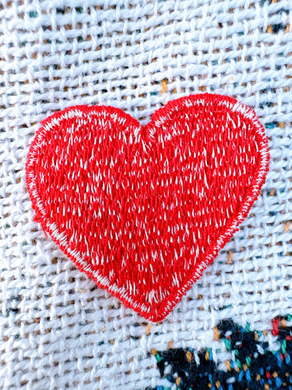 Heart Embroidered Patch