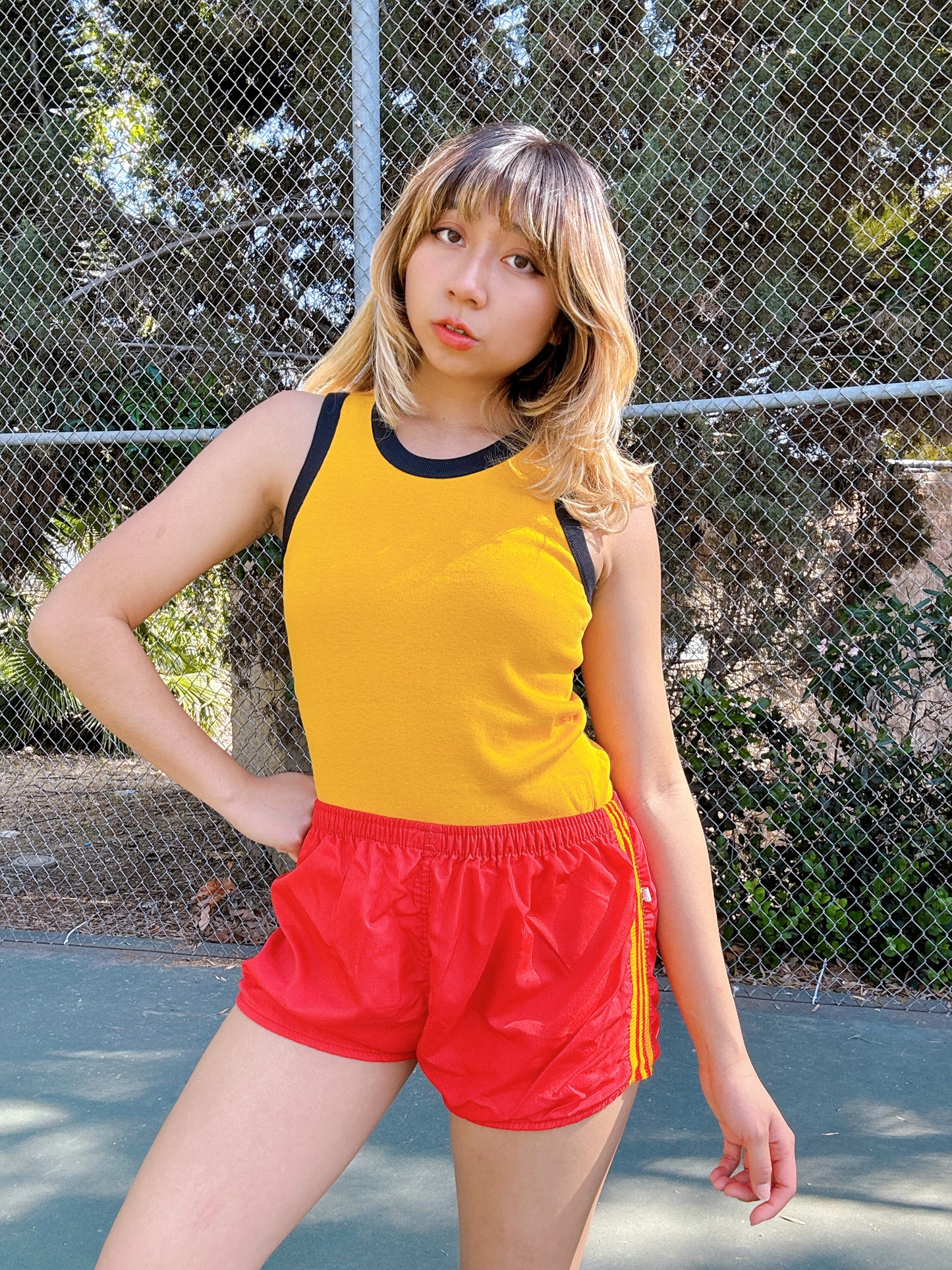The Ringer Tank - Sunshine Yellow & Midnight