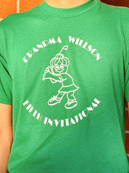 1970s/1980s “Grandma Wilson Fifth Invitational” Novelty Green T-Shirt