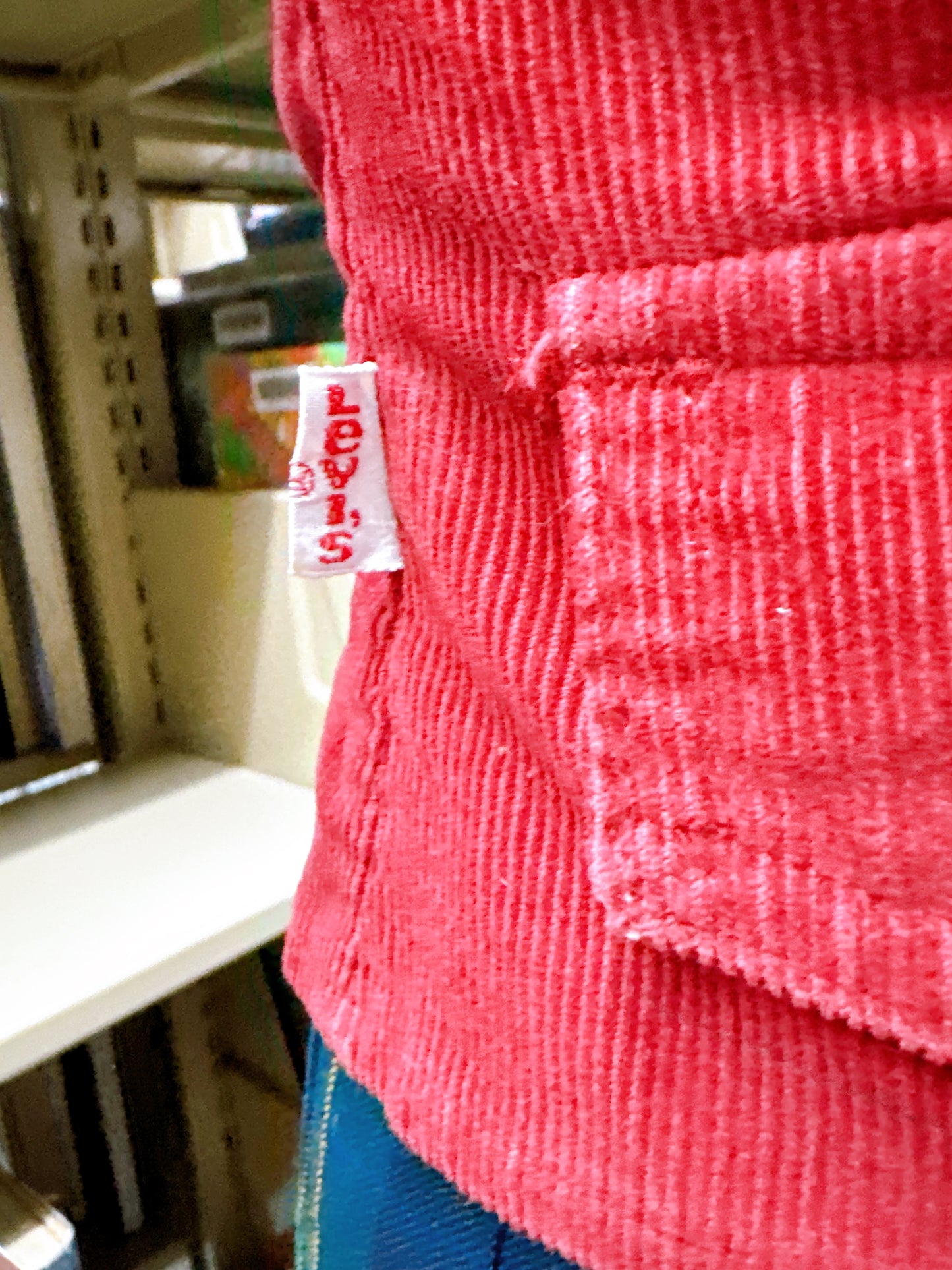 1970s Brick Red Corduroy Vest by Levi’s