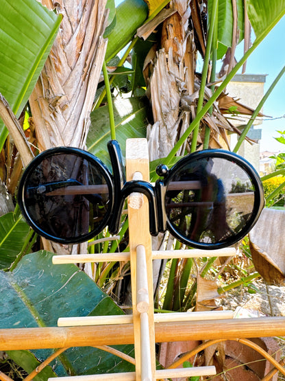 1960s “hi” Novelty Black Sunglasses