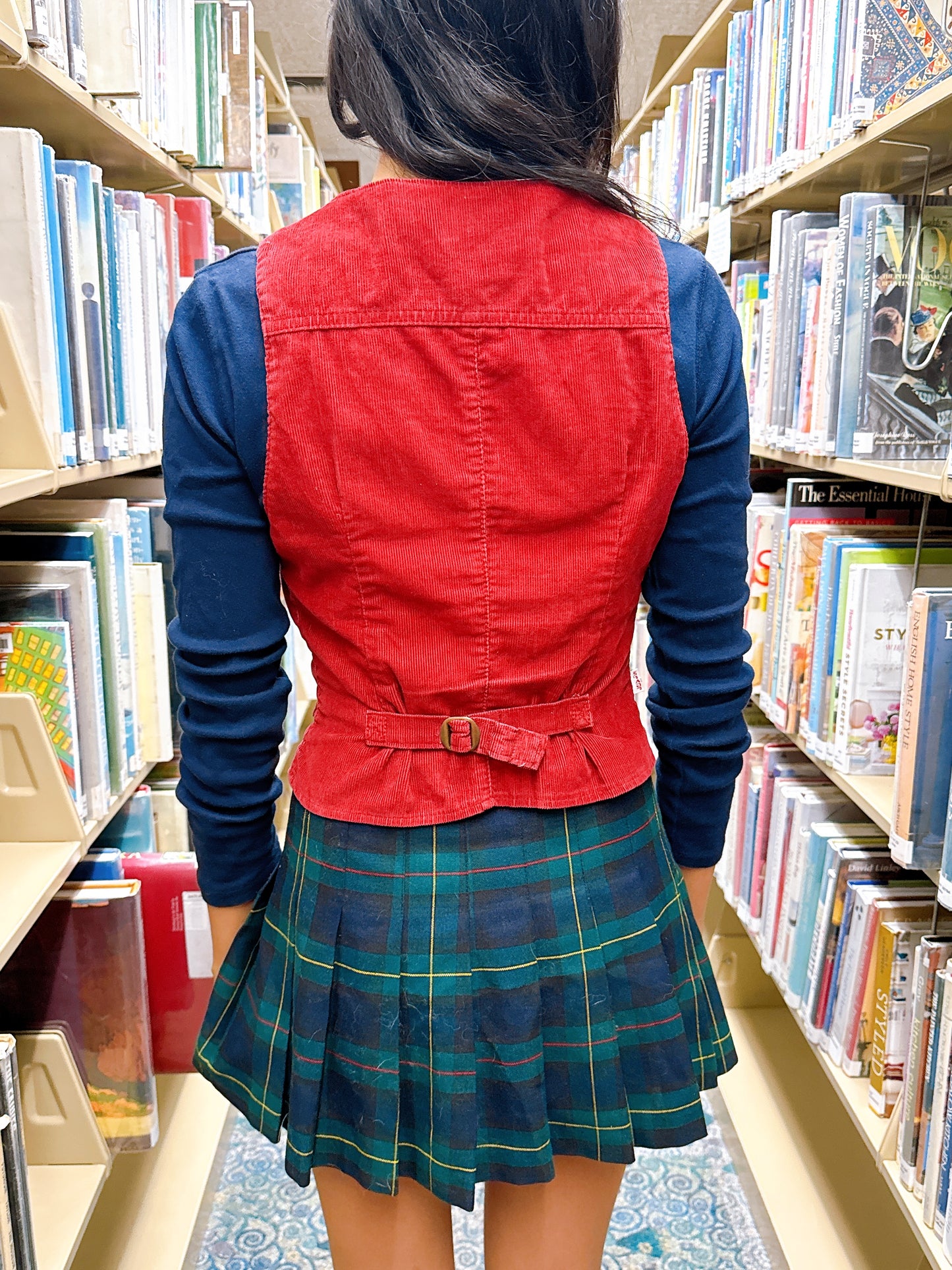 1970s Brick Red Corduroy Vest by Levi’s