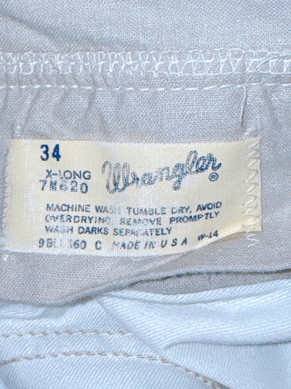 1970s Khaki Wrapid Transit by Wrangler Pants 33 x 36