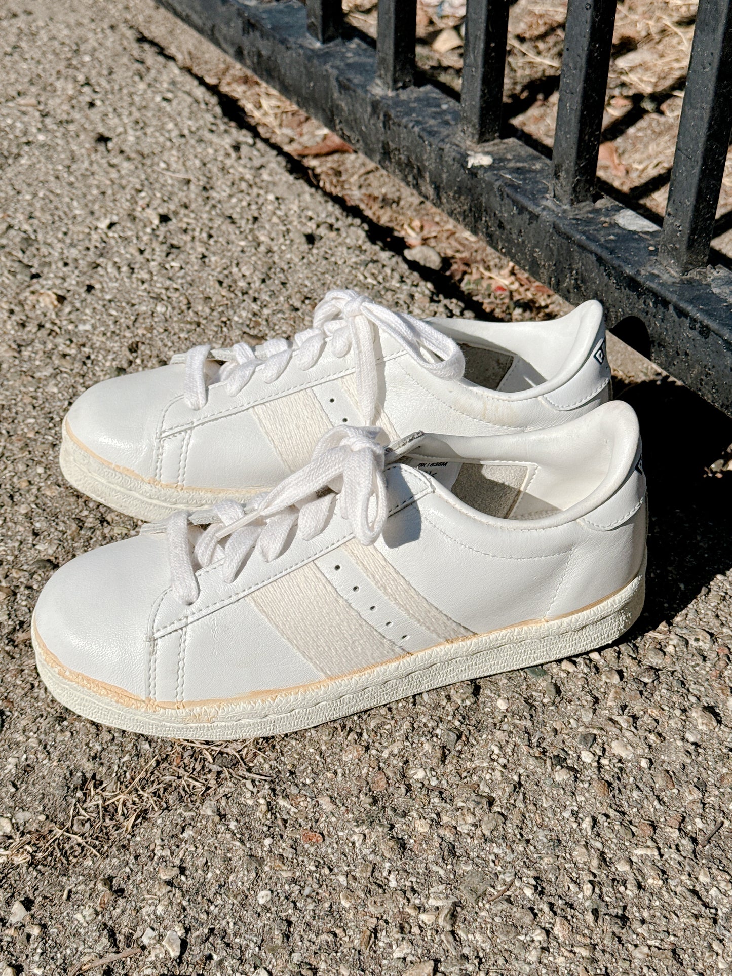 1970s White Leather Sneakers by Pro-Keds Size 5