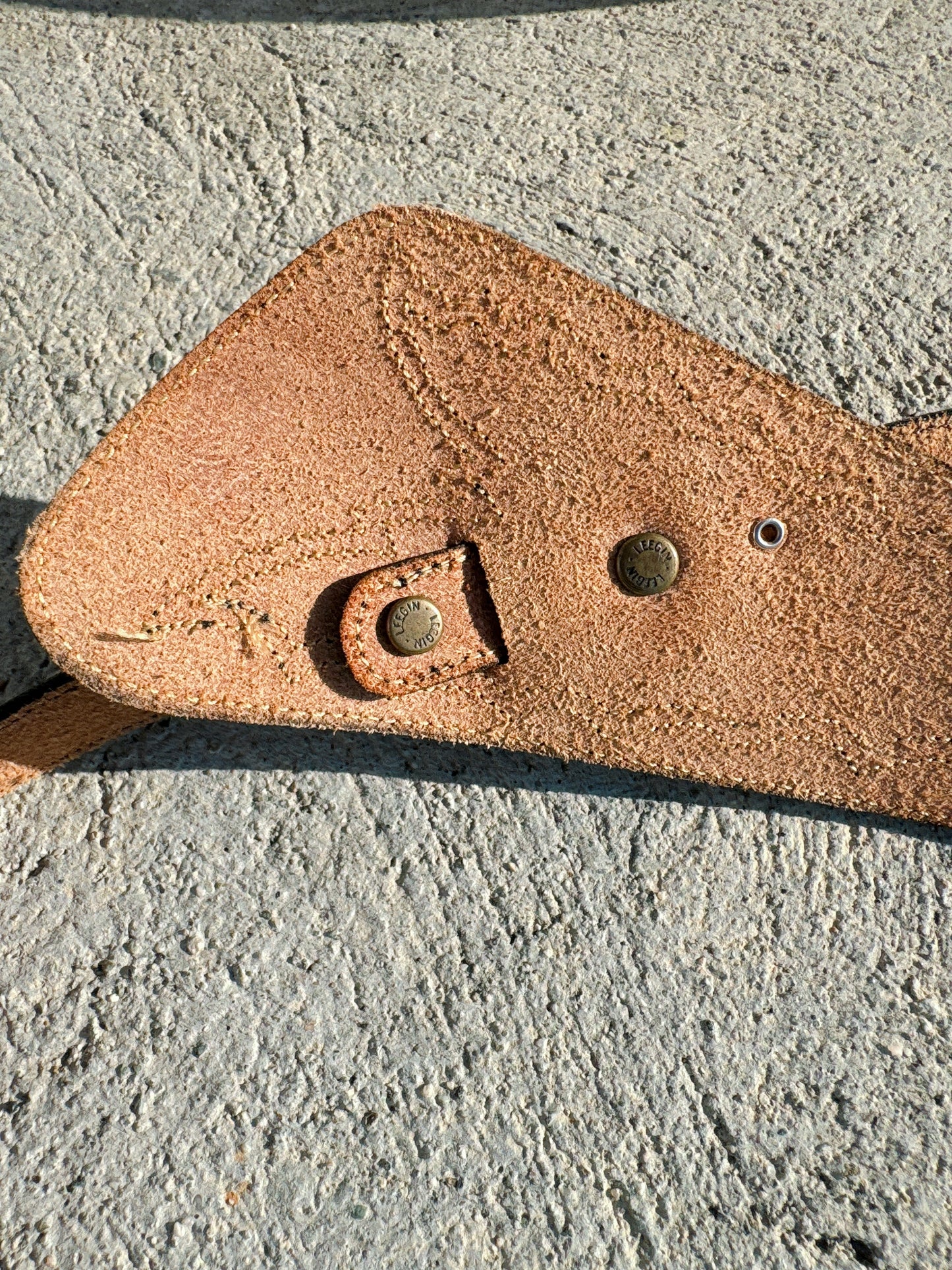 1980s Genuine Snakeskin and Cowhide Leather Belt by Silver Creek Collection