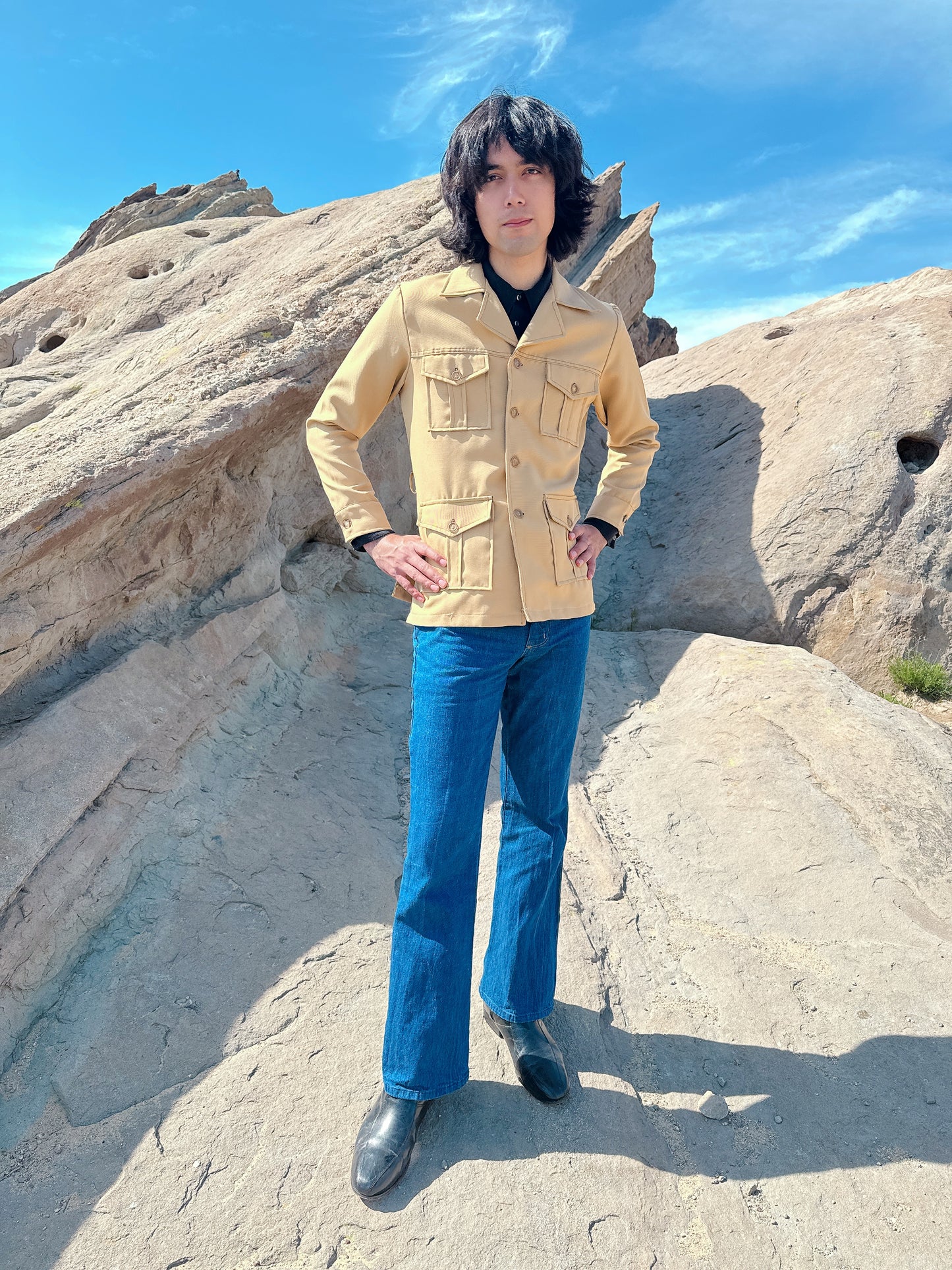 1970s Beige Lennon Shea Stadium Jacket