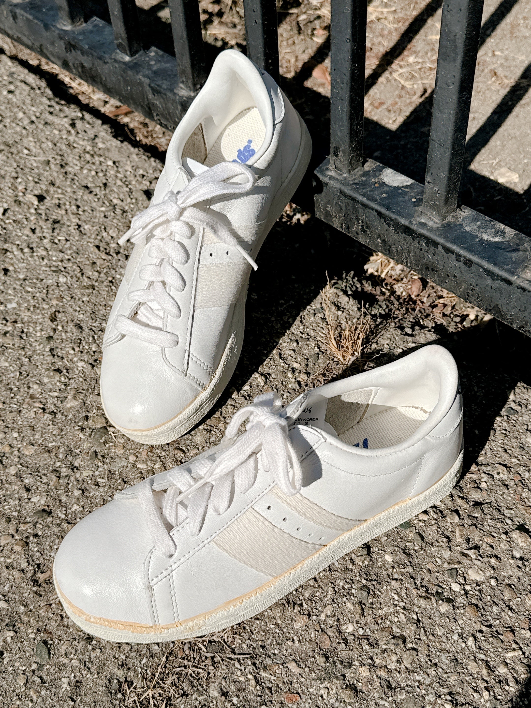 1970s White Leather Sneakers by Pro Keds Size 5 Star Collector