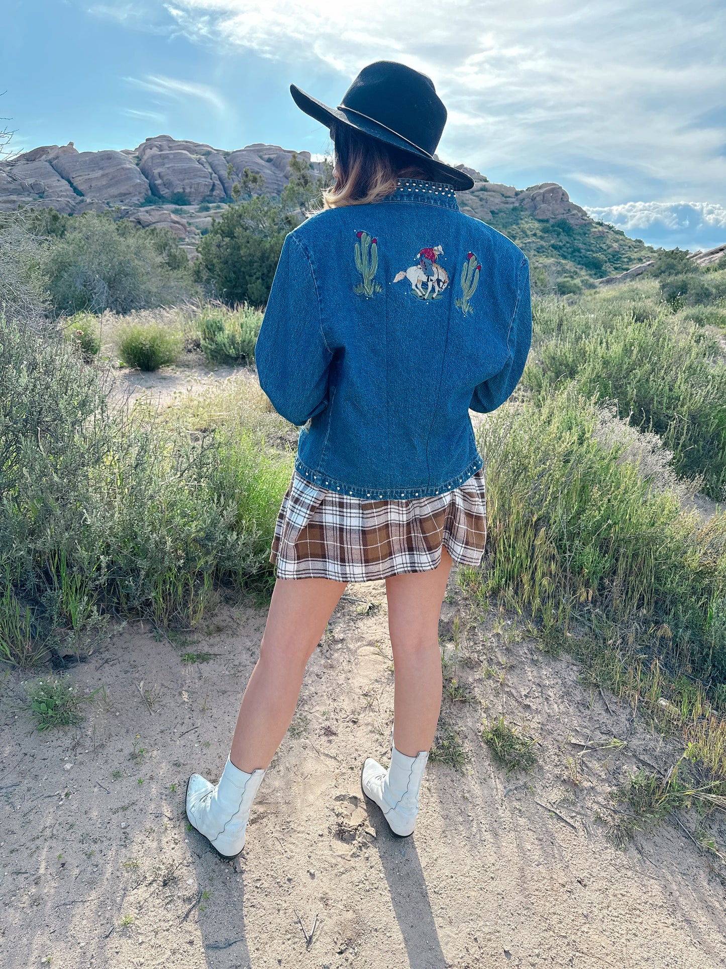 1990s Western Novelty Denim Jacket