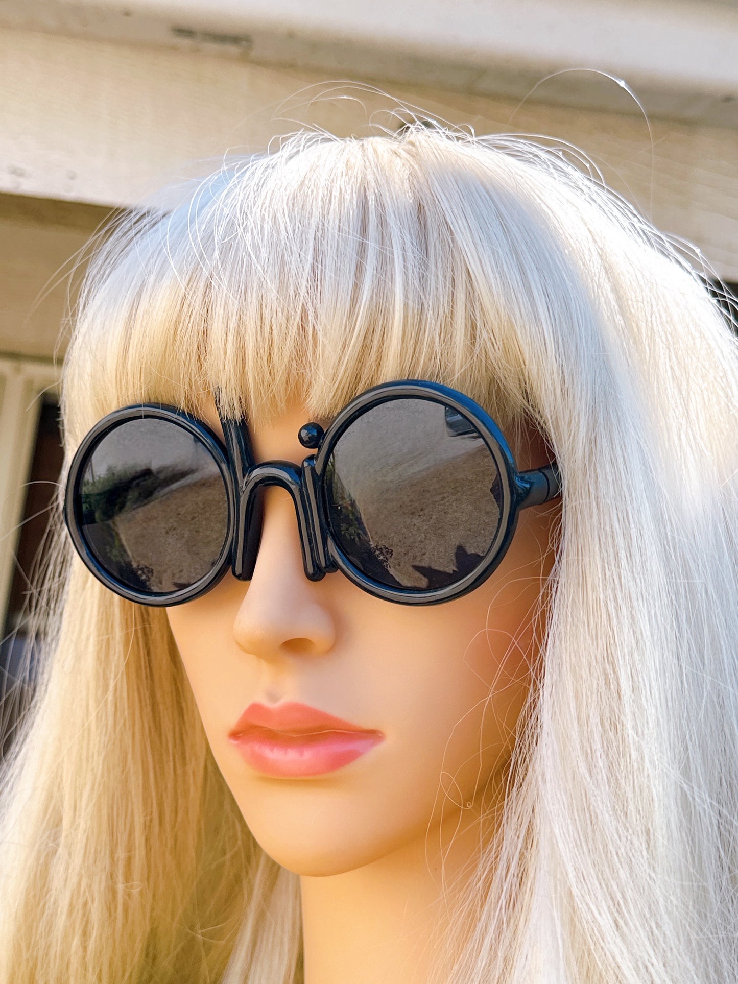 1960s “hi” Novelty Black Sunglasses