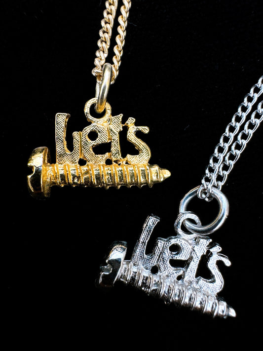 1970s Deadstock “Let’s Screw” Raunchy Novelty Necklace