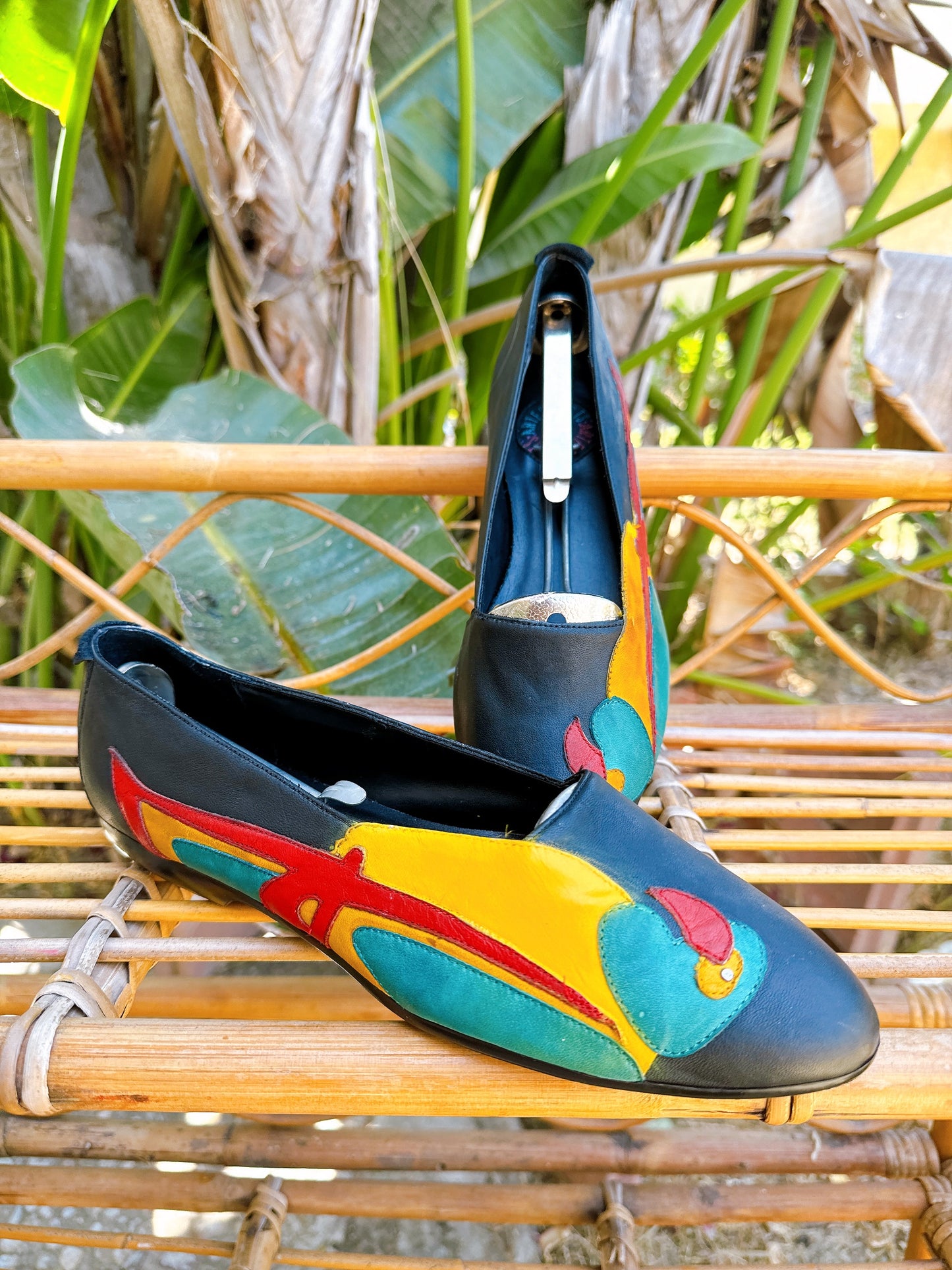 1980s Parrot Bird Novelty Flats