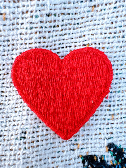 Heart Embroidered Patch