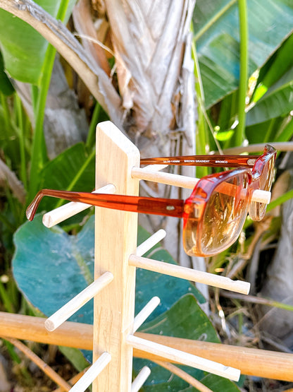 1970s Brown Gradient Bronco Sunglasses