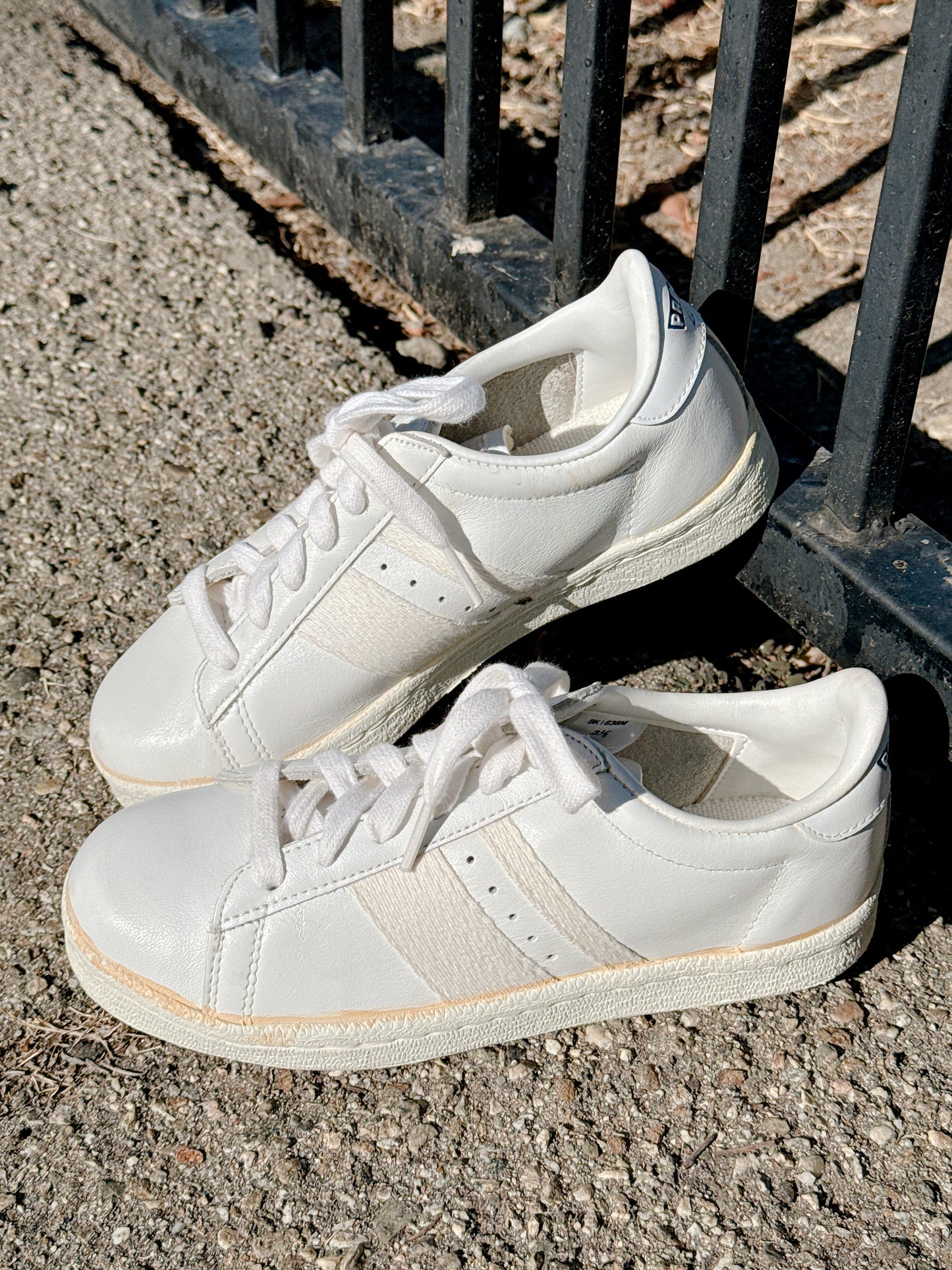 1970s White Leather Sneakers by Pro-Keds Size 5