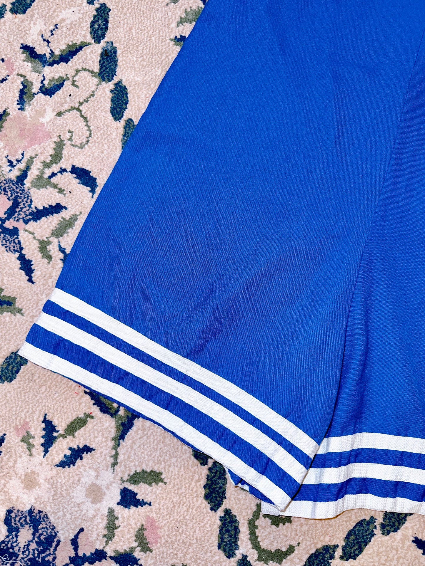 1960s Nautical Blue & White Romper