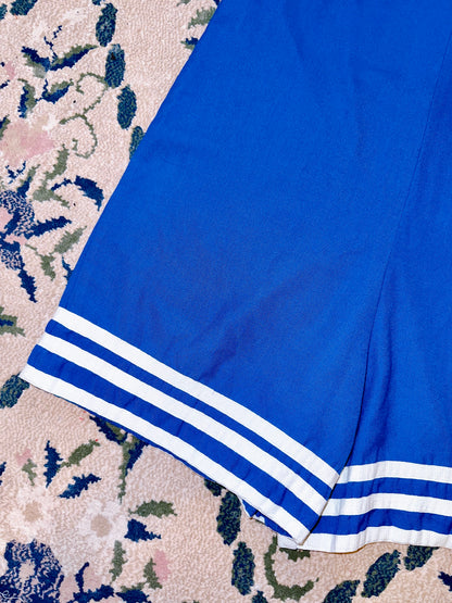 1960s Nautical Blue & White Romper